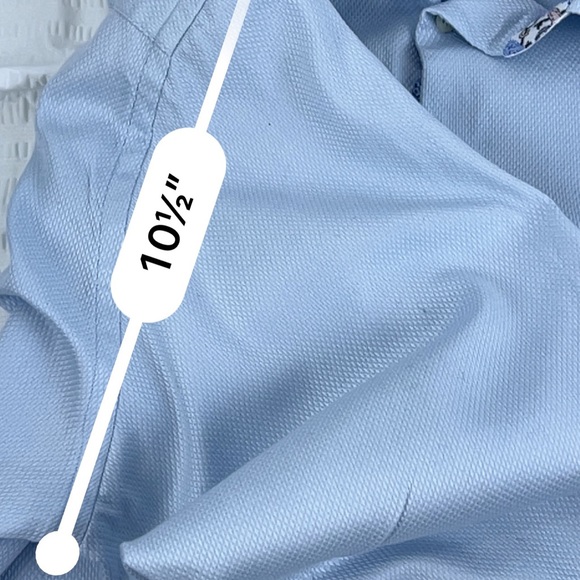 Robert Graham Button Down Mens Shirt Blue with flowered accents Size XL - Picture 6 of 15